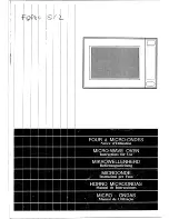 Smeg Microwave Oven FORNO S12 (French) Notice D'Utilisation preview