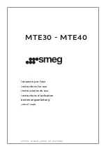 Smeg MTE30 Instructions For Use Manual предпросмотр