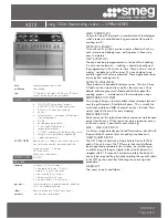 Smeg OPERA A31X Information Sheet предпросмотр