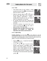 Preview for 10 page of Smeg Oven SC709X Instruction Manual