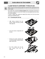 Preview for 20 page of Smeg P1640X Manual