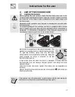 Предварительный просмотр 15 страницы Smeg PGA95F3 Instruction Manual