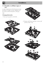 Предварительный просмотр 22 страницы Smeg PGA96 Manual