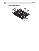 Предварительный просмотр 3 страницы Smeg PGF75SCU3 User Manual