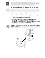 Предварительный просмотр 11 страницы Smeg PGF95-1 Instruction Manual