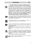 Preview for 2 page of Smeg PGF95-2 Instruction Manual