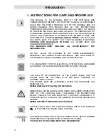 Preview for 2 page of Smeg PGFA95F-1 Instructions For Installation And Use Manual