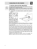 Preview for 4 page of Smeg PGFA95F-1 Instructions For Installation And Use Manual