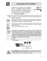 Preview for 11 page of Smeg PGFA95F-1 Instructions For Installation And Use Manual