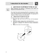 Preview for 12 page of Smeg PGFA95F-1 Instructions For Installation And Use Manual