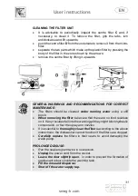 Предварительный просмотр 33 страницы Smeg PL2123X Instruction Manual