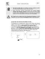 Предварительный просмотр 23 страницы Smeg PL647GSA Instruction Manual