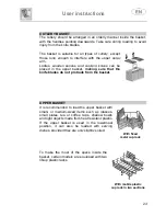 Предварительный просмотр 22 страницы Smeg PL663WH Instruction Manual