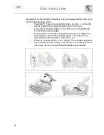 Предварительный просмотр 26 страницы Smeg PLA6448N2 Instruction Manual