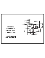 Предварительный просмотр 1 страницы Smeg PMO100-2 Dimensions