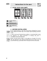 Preview for 5 page of Smeg PS906 Instructions For Installation And Use Manual