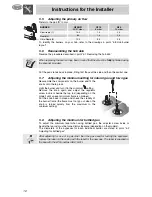 Предварительный просмотр 10 страницы Smeg PTS723-3 Instructions For Use Manual