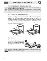 Предварительный просмотр 16 страницы Smeg PV630N Instructions For Installation And Use Manual