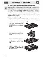 Предварительный просмотр 22 страницы Smeg PV630N Instructions For Installation And Use Manual