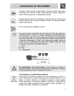 Preview for 5 page of Smeg PVA96 Instructions For Installation And Use Manual