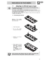 Предварительный просмотр 13 страницы Smeg PX 140 A Instruction Manual