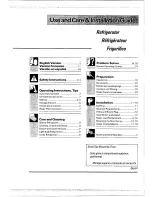 Preview for 1 page of Smeg Refrigerator SRA416TP2 Use And Care & Installation Manual