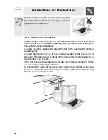 Предварительный просмотр 32 страницы Smeg S106X-6 Instructions For Use Manual