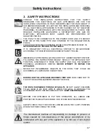 Предварительный просмотр 4 страницы Smeg S200/1 Instruction Manual