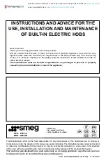 Smeg S232XC Instructions Manual preview