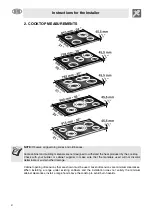 Предварительный просмотр 4 страницы Smeg S2641TCU Instructions Manual