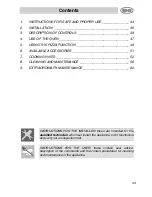 Preview for 1 page of Smeg S399XPZ6 Instructions For Installation And Use Manual