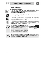 Preview for 4 page of Smeg S399XPZ6 Instructions For Installation And Use Manual