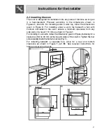 Preview for 5 page of Smeg SA250X-5 Instructions For Installation And Use Manual