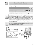 Preview for 17 page of Smeg SA250X-5 Instructions For Installation And Use Manual