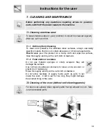 Preview for 17 page of Smeg SA301X Product Manual