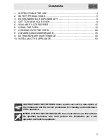 Preview for 3 page of Smeg SA304X-8 Operating And Installation Manual