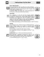 Предварительный просмотр 25 страницы Smeg SA304X-8 Operating And Installation Manual