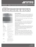 Smeg SA306X-8 Brochure & Specs предпросмотр