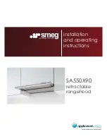 Smeg SA550X90 Installation And Operating Instructions Manual preview