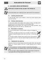 Preview for 20 page of Smeg SA561X-8 Instructions For The Use