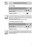 Предварительный просмотр 19 страницы Smeg SA702X-5 Instruction Manual