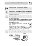 Предварительный просмотр 24 страницы Smeg SA702X-5 Instruction Manual