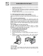 Предварительный просмотр 25 страницы Smeg SA702X-5 Instruction Manual