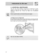 Предварительный просмотр 26 страницы Smeg SA702X-5 Instruction Manual