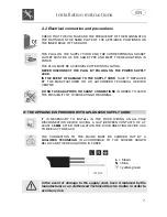 Предварительный просмотр 8 страницы Smeg SA8211X Instruction Manual