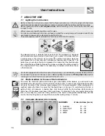 Предварительный просмотр 14 страницы Smeg SA9058X Instruction Manual