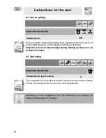 Preview for 20 page of Smeg SA990XR-8 Manual