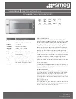 Предварительный просмотр 1 страницы Smeg SA990XR-8 Specifications