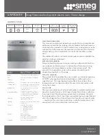 Preview for 1 page of Smeg SAP306X-9 Brochure & Specs