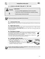 Предварительный просмотр 23 страницы Smeg SC712U Instruction Manual